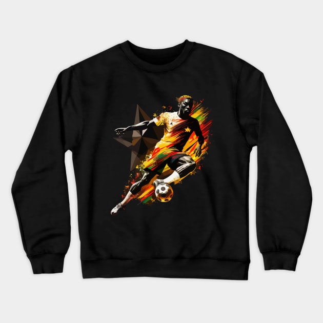 Senegal Soccer Player Quality Design Crewneck Sweatshirt by AlNoah